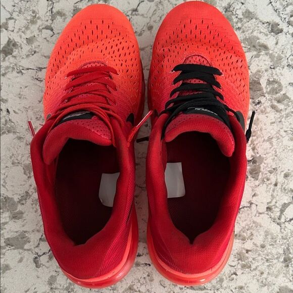 Nike Air Max 2017 849559-602 Bright Crimson Red Men’s Size 10 Running Shoes EUC main image 6